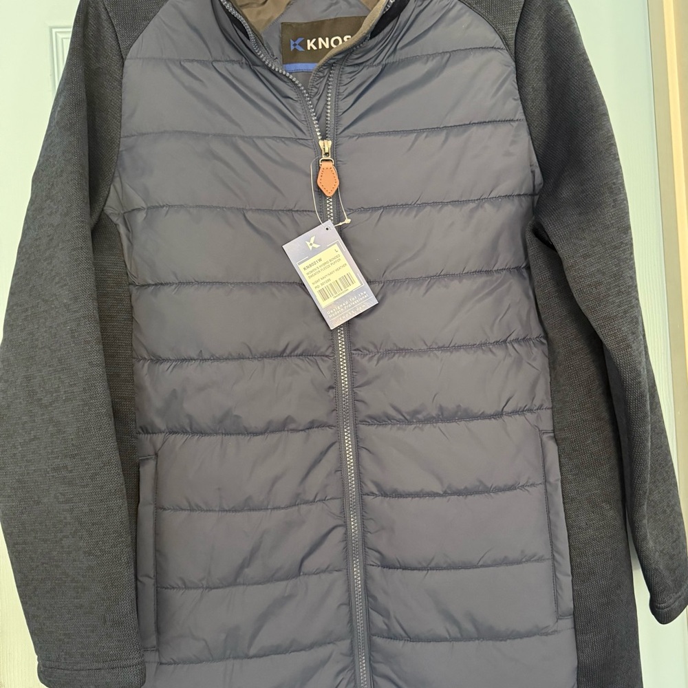 KNOSS Evoke Women`s Hybrid Bonded Sweater Fleece Hip Length Puffer L